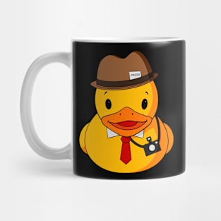 Press Reporter Rubber Duck Mug